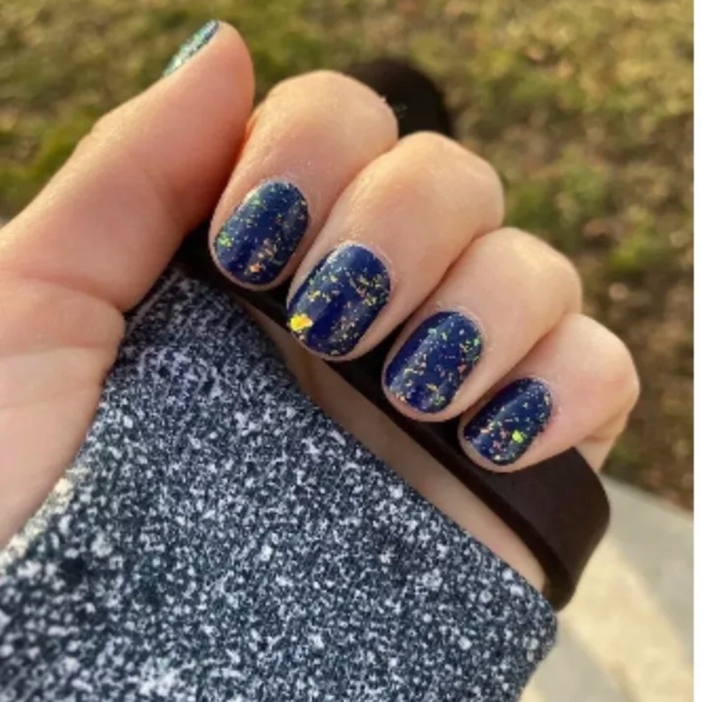 Color Street dark blue Deep Water Opal nail strips. New with tags